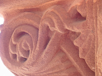 detail of a terra cotta archway